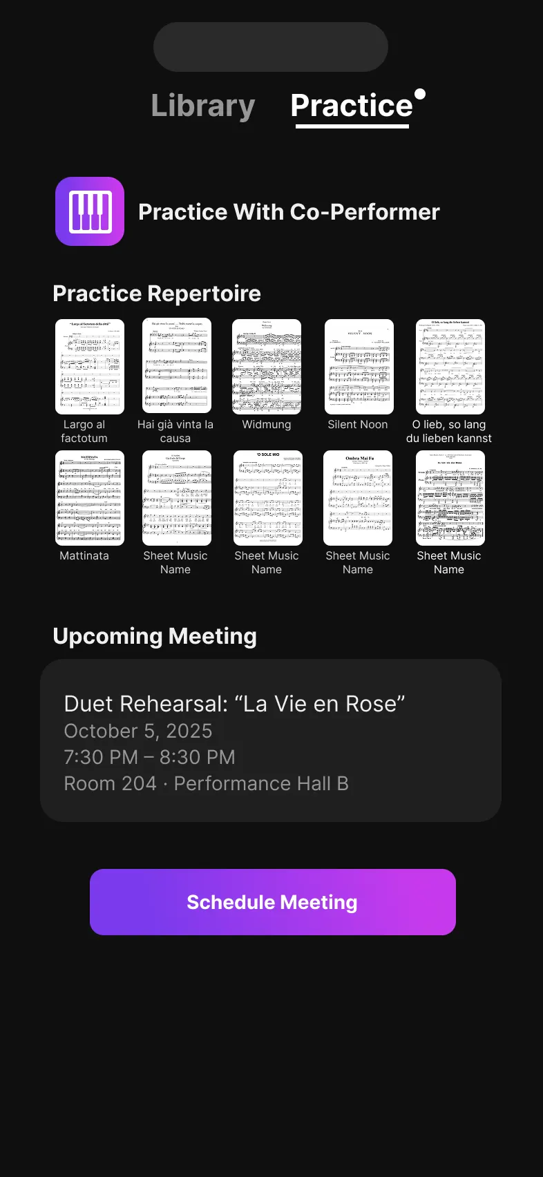 Performer - Practice